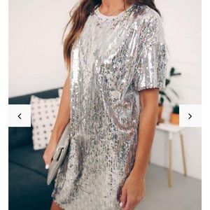 Purchased from Vici Collection.  Sequin  dress.